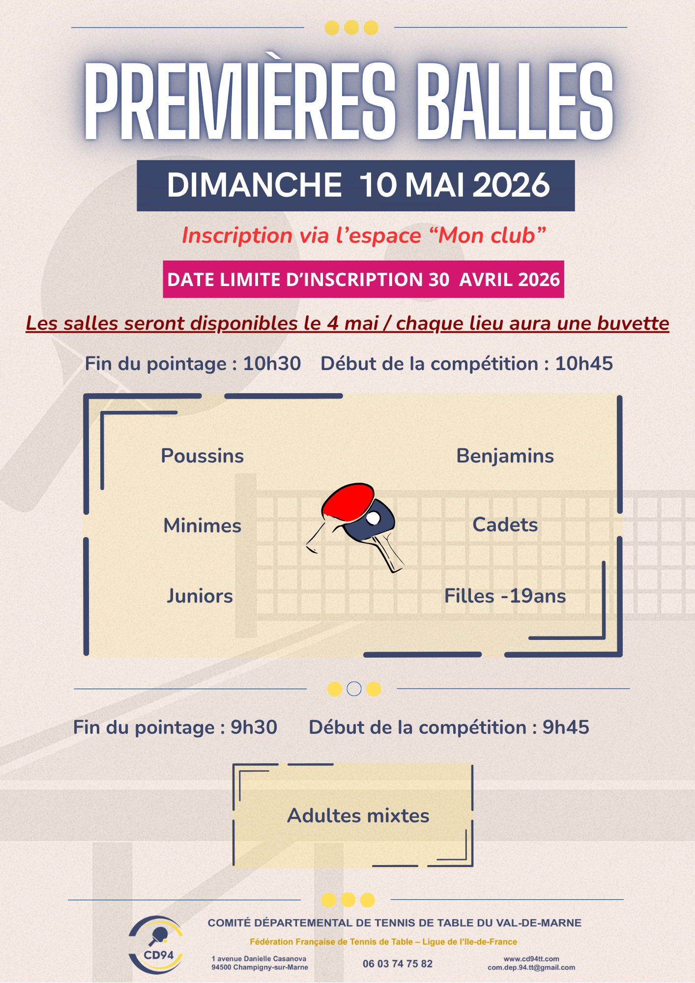 Affiche Premières Balles